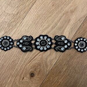 Anthropologie Jeweled Waist Belt